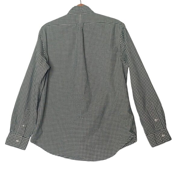 Ralph Lauren Shirt Large Custom Fit Button Down Green White Gingham Check Plaid - Picture 6 of 6